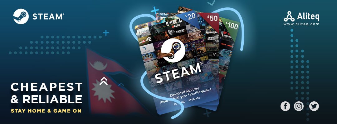 steam gift cards, steam gift cards nepal, steam cards, gift cards nepal, steam wallet card price in nepal