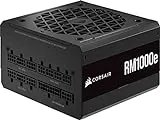 Corsair RM1000e (2023) Fully Modular Low Noise ATX Power Supply - Compatible with ATX 3.0 and PCIe 5.0 - 80 Plus Gold Efficiency - Support for Modern Standby - Black