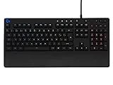 Logitech G213 Prodigy Gaming Keyboard with Wrist Rest, RGB LIGHTSYNC, Backlit and Customizable Keys, Splash Resistant, Dedicated Multimedia Controls, ES QWERTY Layout