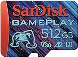SanDisk 512GB Gameplay microSD Card for Mobile Gaming Devices and Portable Consoles, up to 190 MB/s