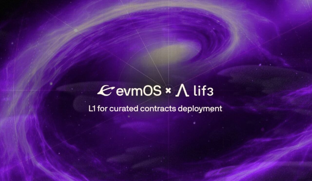 Lif3.com cooperates with evmOS to deploy the solution "Lif3 Chain" - The first layer 1 for managed DeFi contracts