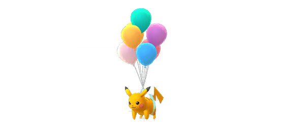 Pikachu shiny balloon - Pokemon GO